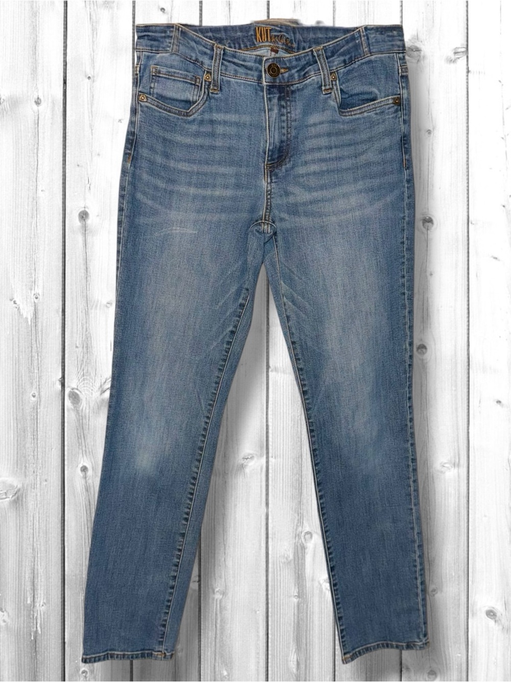 🌼Kut from the Kloth Light Blue Denim Jeans with Gold Stitching